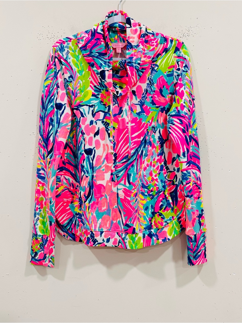 Lilly Pulitzer Fletcher Pullover in Gumbo Limbo RARE Size M